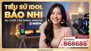 Ảnh thumbnail bài viết TIỂU SỬ IDOL BẢO NHI - NỤ CƯỜI TỎA NẮNG MMLIVE, ID PHÒNG: 868686. Hình ảnh Idol Bảo Nhi cười rạng rỡ trong phòng livestream MMLive, domain mmlive.cn.com.